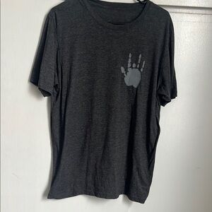 Jerry Garcia handprint shirt made on Etsy